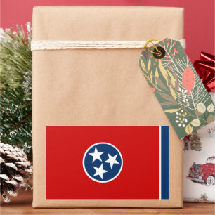 Pegatina Rectangular Bandera de Tennessee