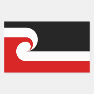 Pegatina Rectangular Bandera de Tino Rangatiratanga