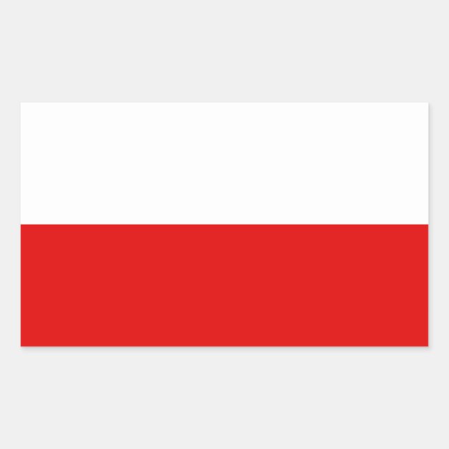 Pegatina Rectangular Bandera de Turingia (Anverso)
