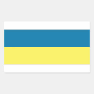 Pegatina Rectangular Bandera de Ucrania