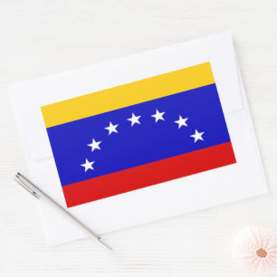 Pegatina Rectangular Bandera de Venezuela