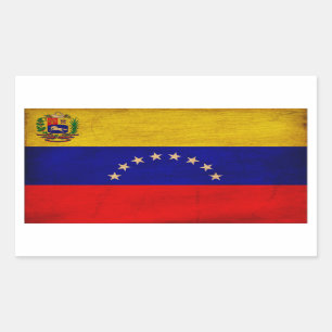 Pegatina Rectangular Bandera de Venezuela