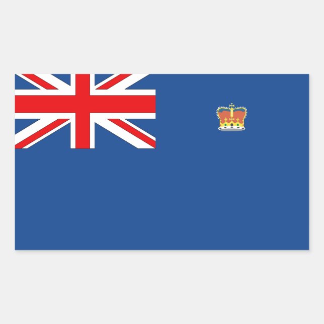 Pegatina Rectangular Bandera de Victoria del australiano (Anverso)