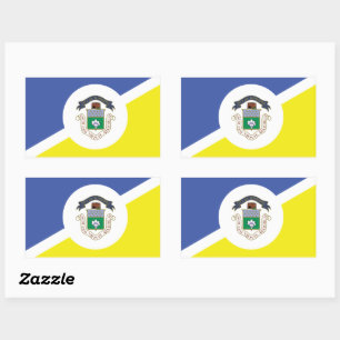 Pegatina Rectangular Bandera de Winnipeg, Pegatinas del Rectángulo de M