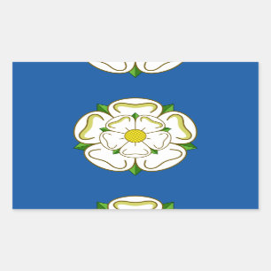 Pegatina Rectangular Bandera de Yorkshire