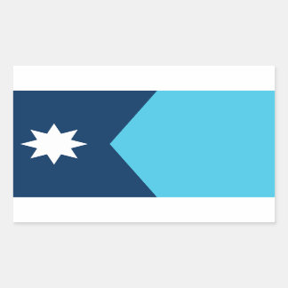 Pegatina Rectangular Bandera del estado de Minnesota