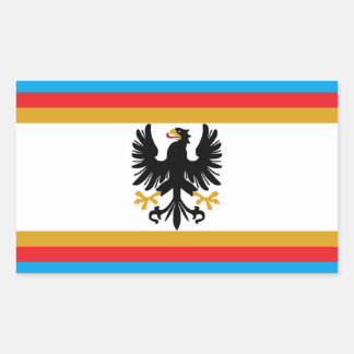 Pegatina Rectangular Bandera del Gran Ducado de Prusia Oriental