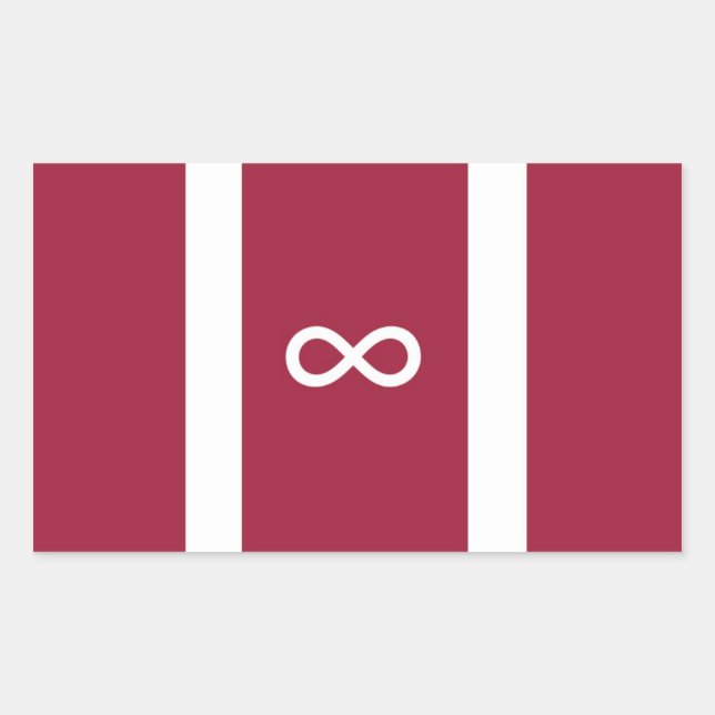 Pegatina Rectangular Bandera del orgullo autista (Anverso)