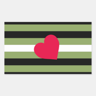 Pegatina Rectangular Bandera del Orgullo Boi