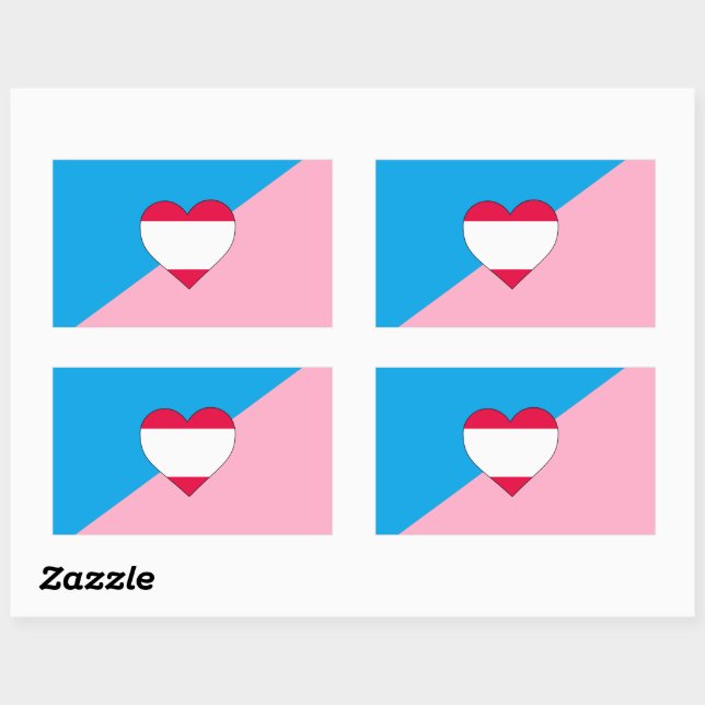 Pegatina Rectangular Bandera del Orgullo de Juego de Edad (Hoja)