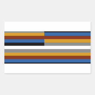 Pegatina Rectangular Bandera del Orgullo Gay