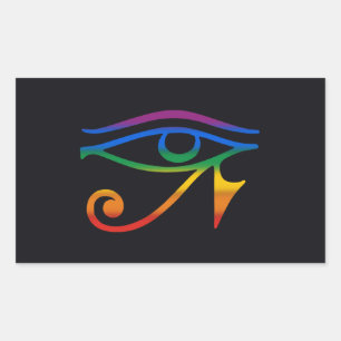 Pegatina Rectangular Bandera del Orgullo Gay Gótico