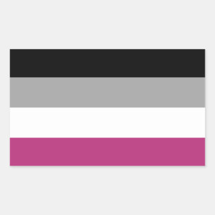 Pegatina Rectangular Bandera del Orgullo Gynephilia