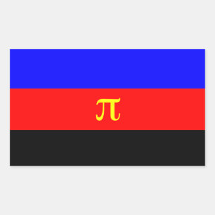 Pegatina Rectangular Bandera del Orgullo Polímaro