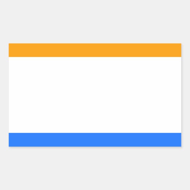 Pegatina Rectangular Bandera del príncipe (Anverso)