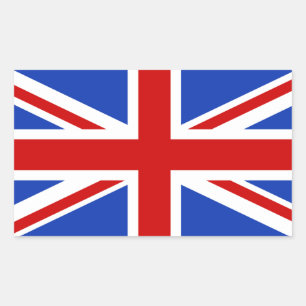 Pegatina Rectangular Bandera del Reino Unido