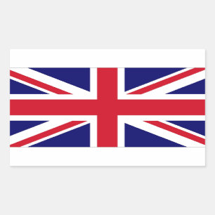 Pegatina Rectangular Bandera del Reino Unido