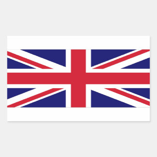 Pegatina Rectangular Bandera del Reino Unido