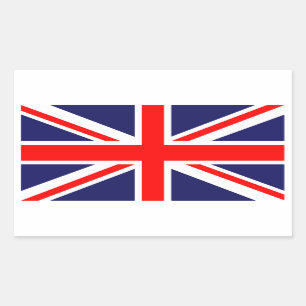 Pegatina Rectangular Bandera del Reino Unido