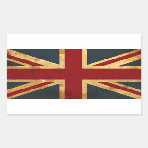 Pegatina Rectangular Bandera del Reino Unido