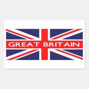 Pegatina Rectangular Bandera del Reino Unido