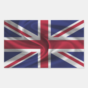 Pegatina Rectangular Bandera del Reino Unido