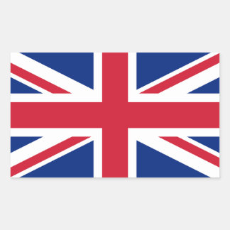 Pegatina Rectangular Bandera del Reino Unido UK Union Jack