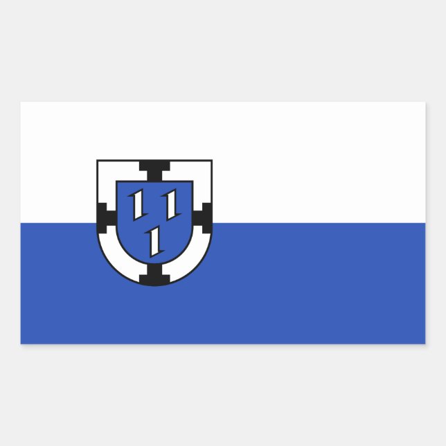 Pegatina Rectangular bandera emblema ciudad bottrop alemania símbolo si (Anverso)