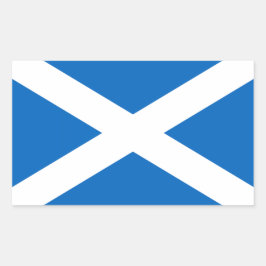 Pegatina Rectangular Bandera escocesa