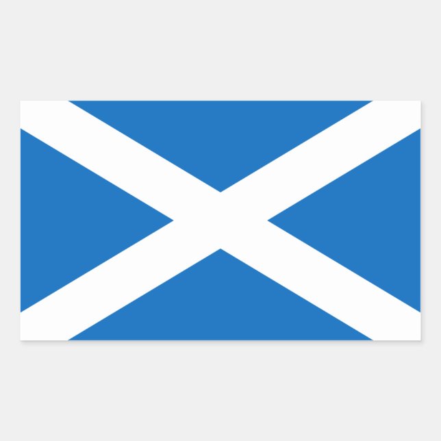 Pegatina Rectangular Bandera escocesa - Reino Unido (Anverso)