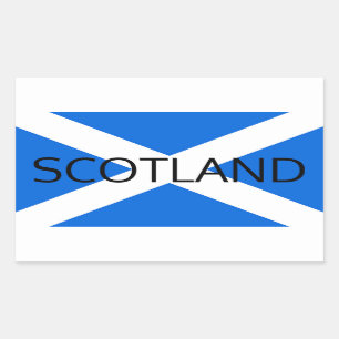 Pegatina Rectangular Bandera escocesa Stkcn de Escocia