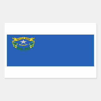 Pegatina Rectangular Bandera Estatal de Nevada, Estados Unidos