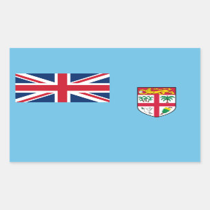 Pegatina Rectangular Bandera fijiana, Bandera de Fiji