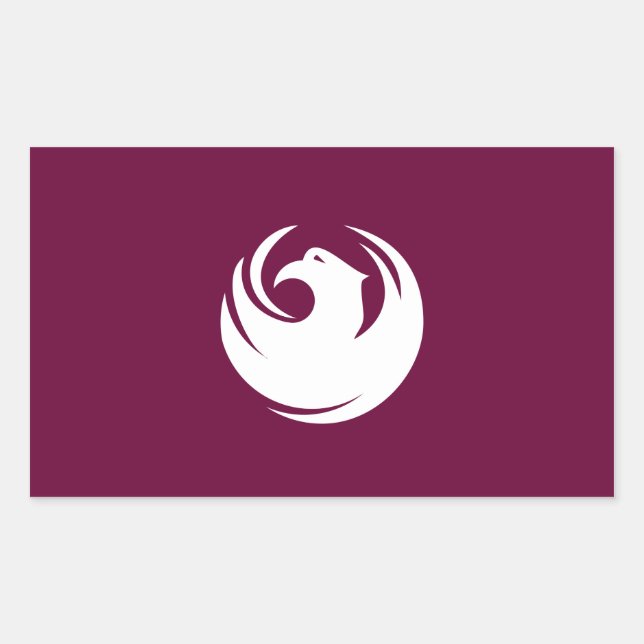 Pegatina Rectangular Bandera FOUR (Anverso)