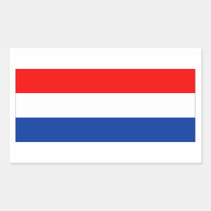 Pegatina Rectangular Bandera holandesa