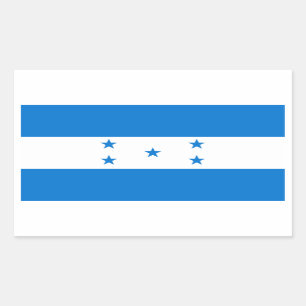 Pegatina Rectangular Bandera hondureña