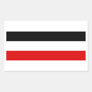 Pegatina Rectangular Bandera Imperial Alemana