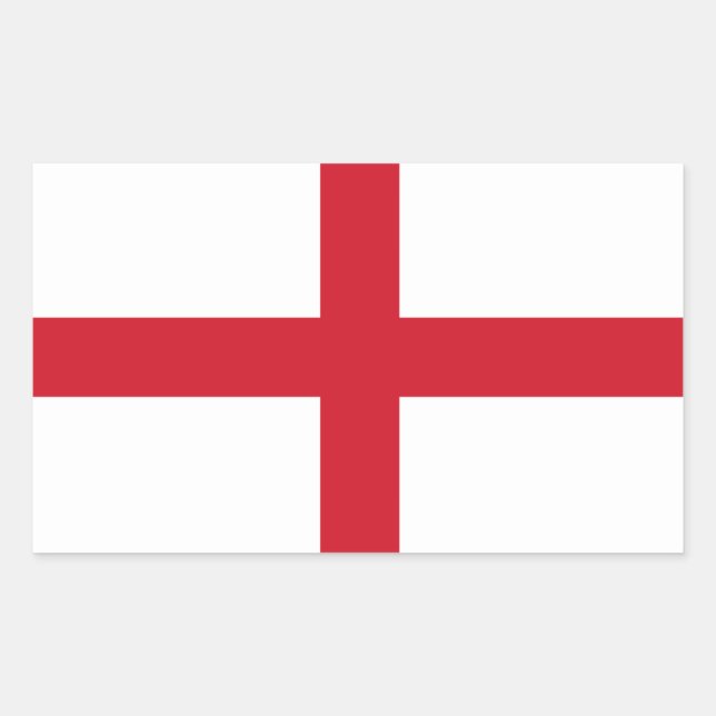 Pegatina Rectangular Bandera inglesa (Anverso)