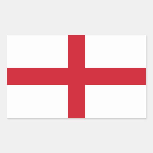 Pegatina Rectangular Bandera inglesa (Anverso)