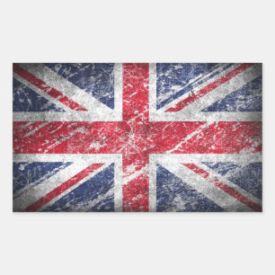 Pegatina Rectangular Bandera inglesa