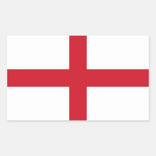 Pegatina Rectangular Bandera inglesa, bandera de Inglaterra