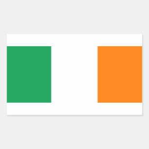 PEGATINA RECTANGULAR BANDERA IRLANDA