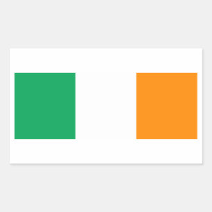 Pegatina Rectangular bandera irlandesa