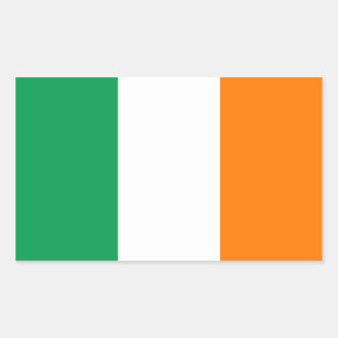 Pegatina Rectangular Bandera irlandesa