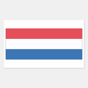 Pegatina Rectangular Bandera nacional de los Países Bajos