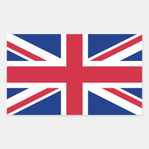 Pegatina Rectangular Bandera nacional del Reino Unido