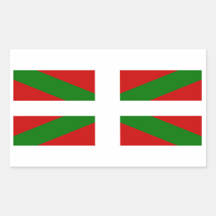 Pegatina Rectangular Bandera País Vasco euskadi