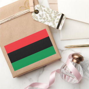 Pegatina Rectangular bandera panafricana, historia negra afroamericana