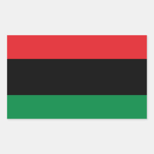 Pegatina Rectangular Bandera Panafricana UNIA