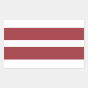 Pegatina Rectangular Bandera Stickers* de Letonia